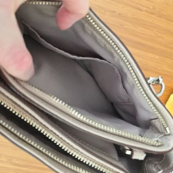 Coach Mini Christie Carryall Purse F34797 Taupe Crossbody Leather Clean EUC￼ - Picture 13 of 16